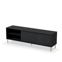 TV staliukas BULLET RTV-1 (180 cm) juodas, kojos: auksinės