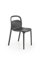 K490 juoda plastikinė kėdė (1 vnt. = 4 vnt.)