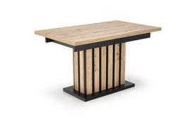 LAMELLO išskleidžiamas stalas 130-180/80 cm, dirbtinio ąžuolo/juodos spalvos (2 vnt. = 1 vnt.)