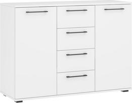 FLEX - Komoda KM-2 modulinei spintų sistemai - balta