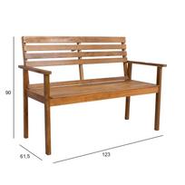 Suoliukas FORTUNA 123x61.5xH90cm, akacijos mediena