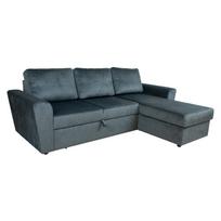 Kampinė sofa-lova INGMAR žalias aksomas