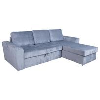 Kampinė sofa-lova INGMAR melsvai pilka