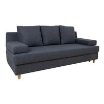 VELLA sofa-lova su praustuvo stalčiumi, tamsiai pilka
