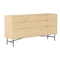 Komoda BASSEL 120x40x80cm, 3D melaminas
