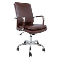 Ultra rašomojo stalo kėdė, aukštis 94-104 cm, ruda