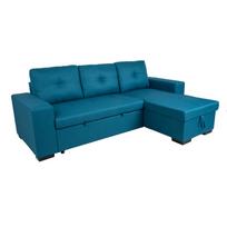 Kampinė sofa-lova CARITA jūros mėlyna
