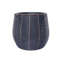 PINTAS Gėlių vazonas, D45xA40cm, juoda/ruda
