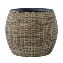 PINTAS gėlių vazonas, D48xA40cm, šviesiai rudas