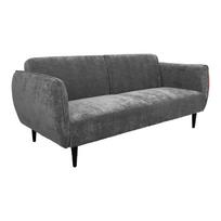 HERMES trivietė sofa-lova, pilka