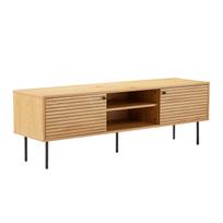 TV staliukas LINE 150x40xH50cm, su ąžuolo žieve