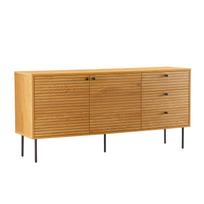 Komoda LINE 150x40xH74cm, su ąžuolo žieve