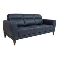 BARTEK trivietė sofa, mėlyna ir juoda