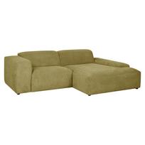 Kampinė sofa LEHTE, dešininis kampas, žalia