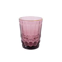 Žemas stiklinis indas LUNA 250 ml, violetinis