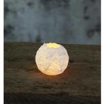 LED žvakė SNOWBUB GNIUTĖ, D7.5 x A6.5 cm, balta