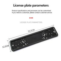 Nerūdijančio plieno anglies pluošto automobilio valstybinio numerio rėmo automobilis Universalus JK Eu Euro Europos valstybinio numerio laikiklio rėmo priedai