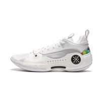 Li Ning WOW 10 Way Of Wade 10 Neslystantys Atsparūs trinčiai Žemi Krepšinio Batai Vyriški Balti Pilki ABAS083-12 45