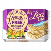 Vaniliniai vafliai be glitimo, be laktozės ir be cukraus Lea Life 95g