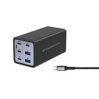 CONCEPTRONIC Ladegerät 6Port GaN 4xUSB-C/2xA200WPD3.1/PPS sw | OZUL06BE | 4015867236543