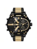 Diesel Oversized 57 mm Chronografo Laikrodis Vyrams – Daugiasluoksnis Plieno Ciferblatas, Drąsus Laikrodis Vakaro Išėjimui, Streetwear & Didelis Pareiškimas –DZ7465 juoda