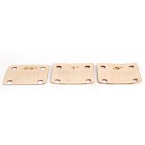 3Pcs Guitar Neck Shims Maple Guitar Neck Shim Protection 0.25 0.5 and 1 Degree Guitar Neck Plate Tool for Repairment