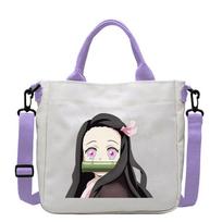 Japan cartoon comics Nezuko Kamado Demon Slayer Print Canvas Bag Crossbody Bag Handbag Shoulder Bag 7552 23x23x5CM