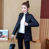 Women's Light Cotton Plus Size Medium-length Lightweight Jacket Middle-aged Solid Color Leisure Slim Jacket 5XL