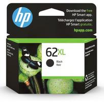 HP 62XL didesnės talpos juoda rašalo kasetė (C2P05AE) - Originali kasetė