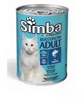 Simba konservai katėms gabaliukai padaže su tunu, 6x415 g