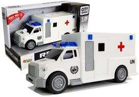 Interaktyvi greitosios pagalbos mašina Ambulance 1:20 su trinties pavara ir garsais