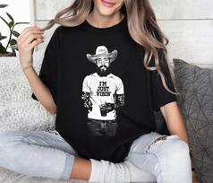 Post Malone Marškinėliai, Aš tiesiog mėgaujuosi, Kaubojiški Post Marškiniai, Koncertiniai Marškinėliai Unisex Unisex Marškinėliai XL