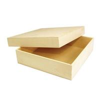 MégaCréa DIY - Boite en bois carrée 20 x 20 cm H 5 cm