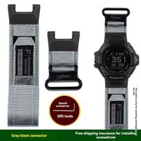 Vyriška drobės laikrodžio apyrankė, pralaidi orui, modifikuota sportui ir lauko veiklai, skirta Casio G-SHOCK 3515 serijai, GBD-H2000 serijai GBD-H2000 kamufliažas