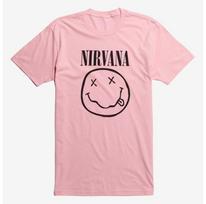 Nirvana Rožinis Šypsenėlės Marškinėliai Dydis S-5XL Gerbėjų Sukurtas Unisex Marškinėliai XXXL