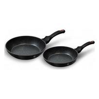 Rinkinys iš 2 granitinių keptuvių Berlinger Haus 22/26cm BERLINGER HAUS BLACK ROSE BH-1644NF (BH-1644NF) - BH-1644NF | BH/1644NF