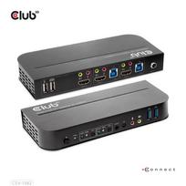 Club3D KVM Switch 4K60Hz 2x HDMI > HDMI/2xUSB/Audio retail | CSV-1382 | 8719214472245