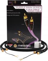 Gramofonas Melodika Melodika MDPHD20 Purple Rain Black Edition Kabelis 2xRCA PHONO su žemės laidu - 2m | MELO-MDPHD20 | 5907609008121
