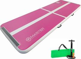 Master pripučiamas gimnastikos čiužinys MAS-B860-Pink-White 300 cm x 100 cm x 10 cm pink | 8592833010872 | 8592833010872