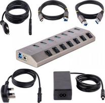 USB šakotuvas StarTech 5G7AIBS 7x USB-A 3.1 Gen1 (5G7AIBS-USB-HUB-EU) | 5G7AIBS-USB-HUB-EU | 065030895507