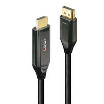 Lindy Aktives Adapterkabel DisplayPort > HDMI 8K60 (Black, 2 Meter) | 40931 | 4002888409315