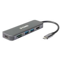 D-Link DUB-2327  6-in-1 USB-C Hub mit HDMI/USB-PD/SD-Reader retail | DUB-2327 | 0790069468582