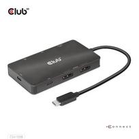 Club3D USB-C 7in1-HUB >2xDP/2xUSB/2xUSB-C/LAN 4K60Hz  PD100W retail | CSV-1598 | 8719214472528