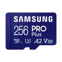 Samsung PRO Plus 256GB microSDXC-Speicherkarte (2023) mit USB-Adapter | MB-MD256SB/WW | 8806094780697