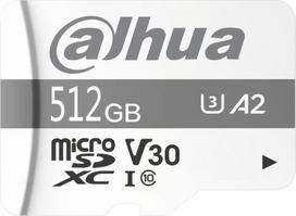 Atminties kortelė Dahua Technology TF-P100 MicroSDXC 512GB Class 10 UHS-I U3 A1 V30 (TF-P100-512GB) | TF-P100-512GB | 6939554986611