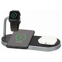 Ładowarka Verbatim , Ładowarka bezprzewodowa 3 w 1, na dwa iPhone,y i Apple Watch, czarna, 9V, 35W, Certifikat MFi i Qi | 49557 | 023942495574