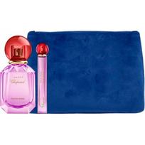 Chopard Luxury Naturals parfumerijos rinkinys Chopard: Happy Felicia Roses, kvepalai moterims, 100 ml + Happy Felicia Roses, kvepalai moterims, 10 ml + Chopard, sintetinės odos rankinė, kosmetinė, mėlyna, moterims, 2.4 x 9 x 6.2 | 7640177361790 | 7640177361790