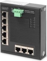 DIGITUS Switch Ind. 8-Port  Gigabit Flat    Unmanaged schwar | DN-651127 | 4016032462842