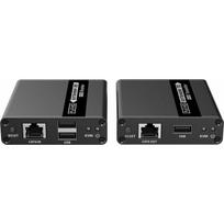 PremiumCord HDMI KVM signalo stiprintuvas FULL HD 1080p iki 70m su USB perdavimu | khext70-6 | 8592220021030