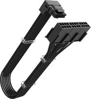 Akasa AKASA adapteris G-Nexus PX24, 16 kontaktų į 3x 8 kontaktų, 12VHPWR adapteris, 30cm, 90° | AK-CBPW31-30BK | 4710679552750